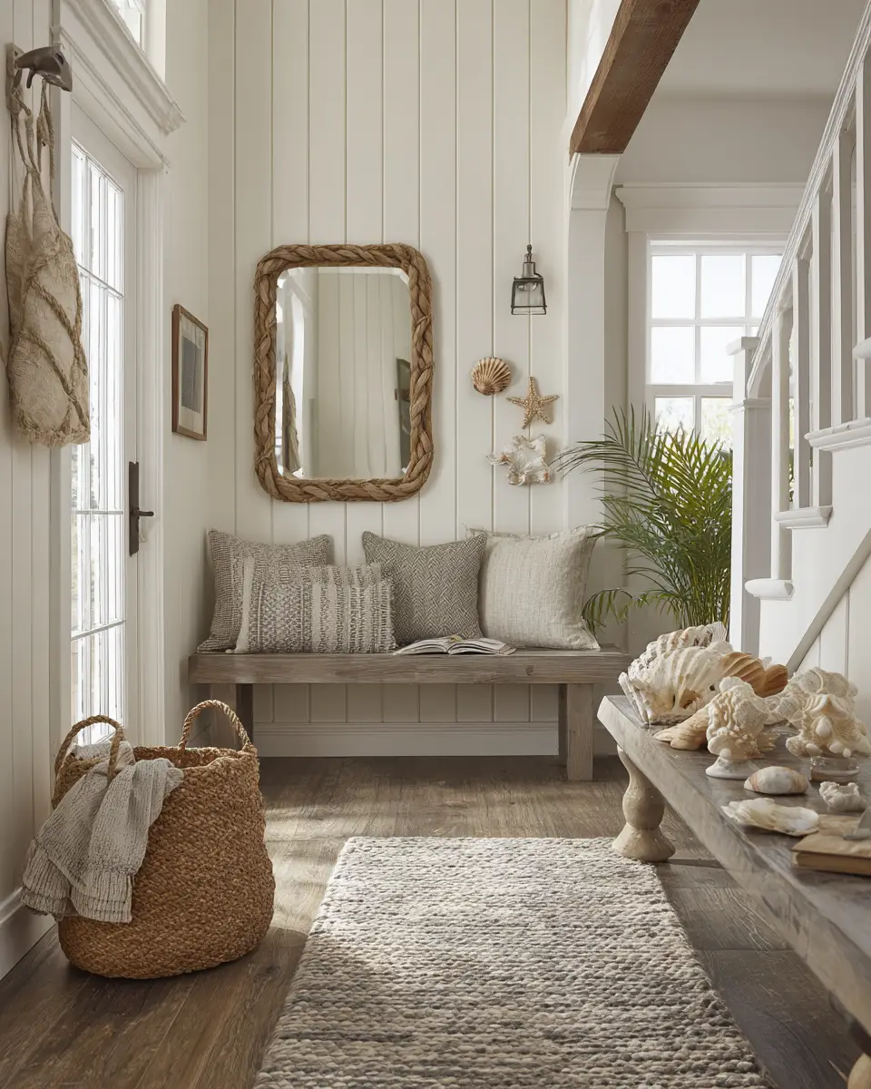 Olive Green Coastal Entryway Decor Ideas