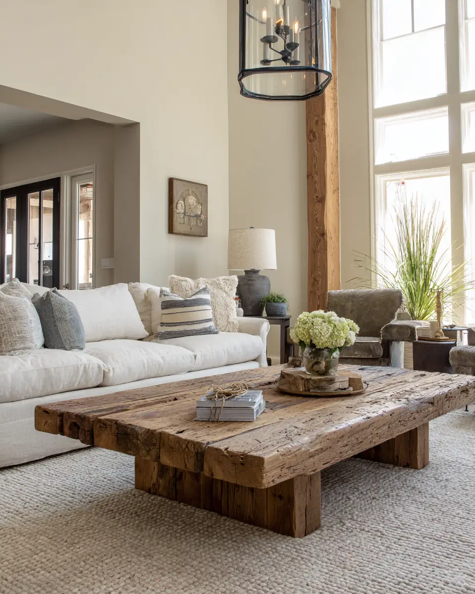 Olive Green Farmhouse Living Room Decor Ideas