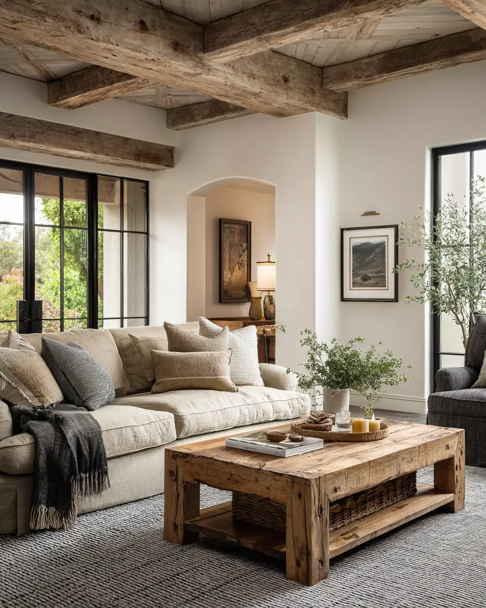 Olive Green Farmhouse Living Room Decor Ideas