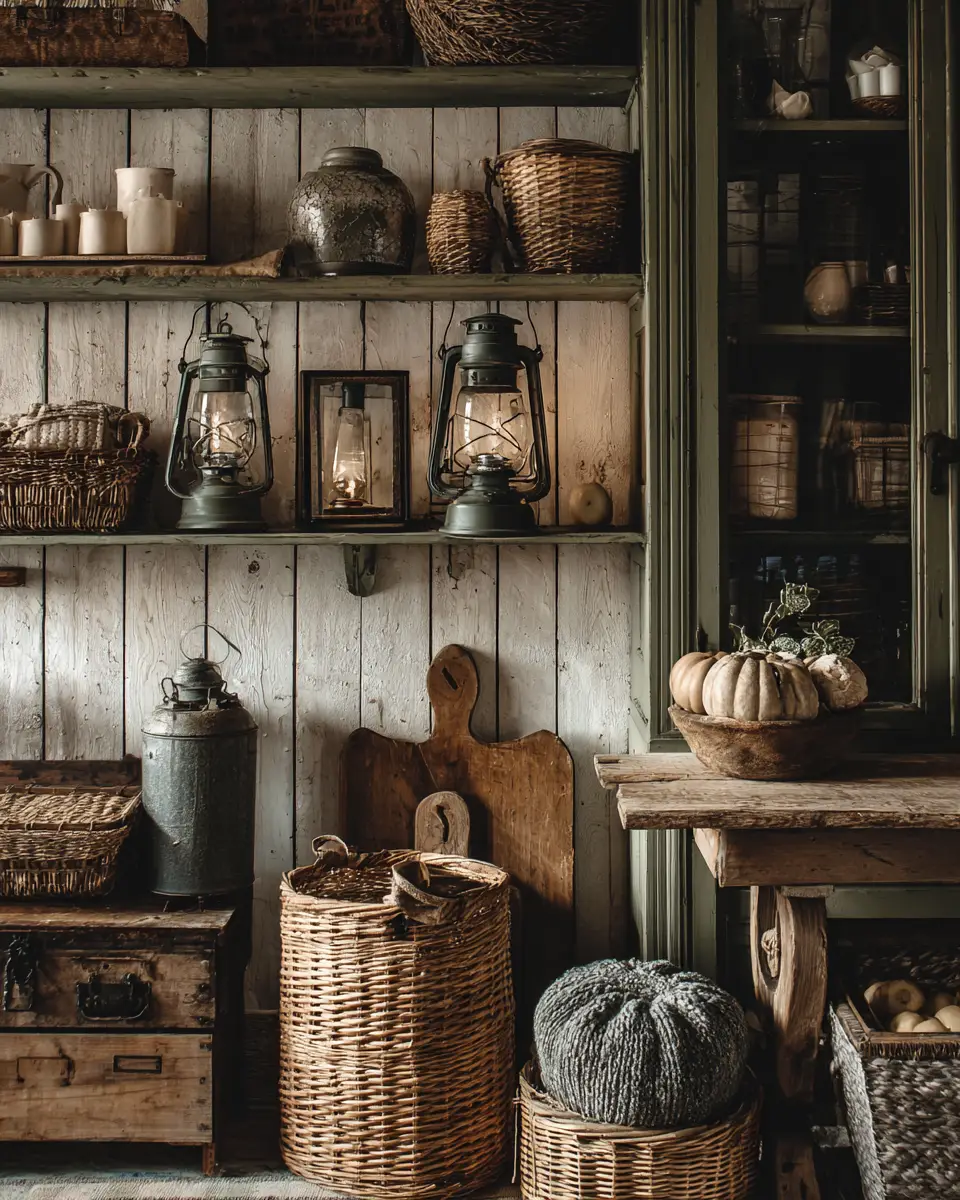 Olive Green Farmhouse Living Room Decor Ideas