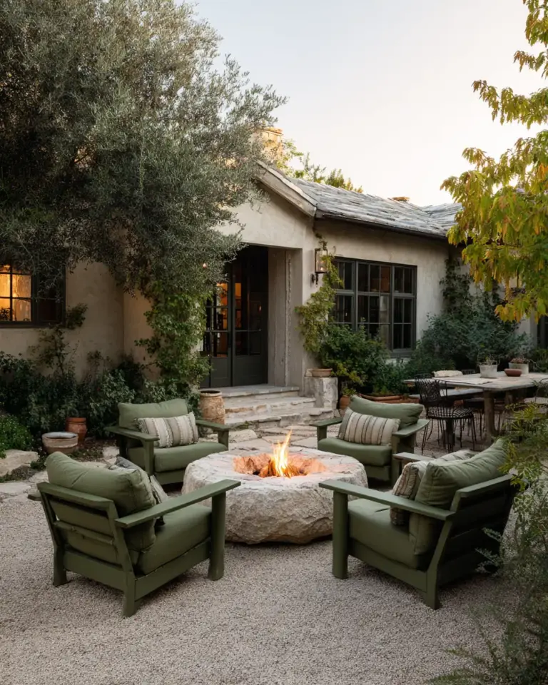 Olive Green Farmhouse Patio Decor Ideas - Featured