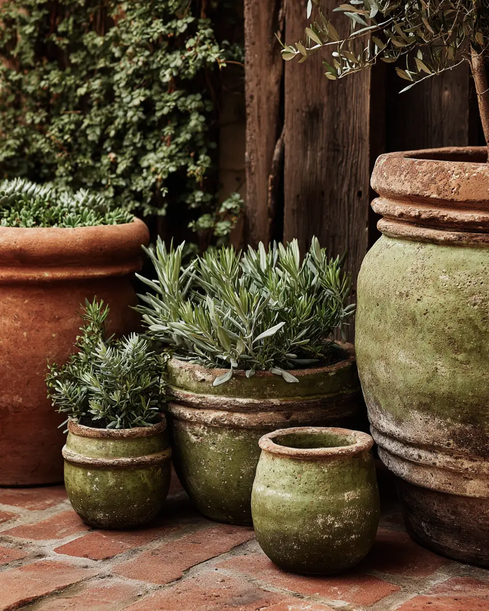Olive Green Farmhouse Patio Decor Ideas