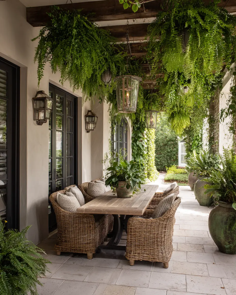 Olive Green Farmhouse Patio Decor Ideas