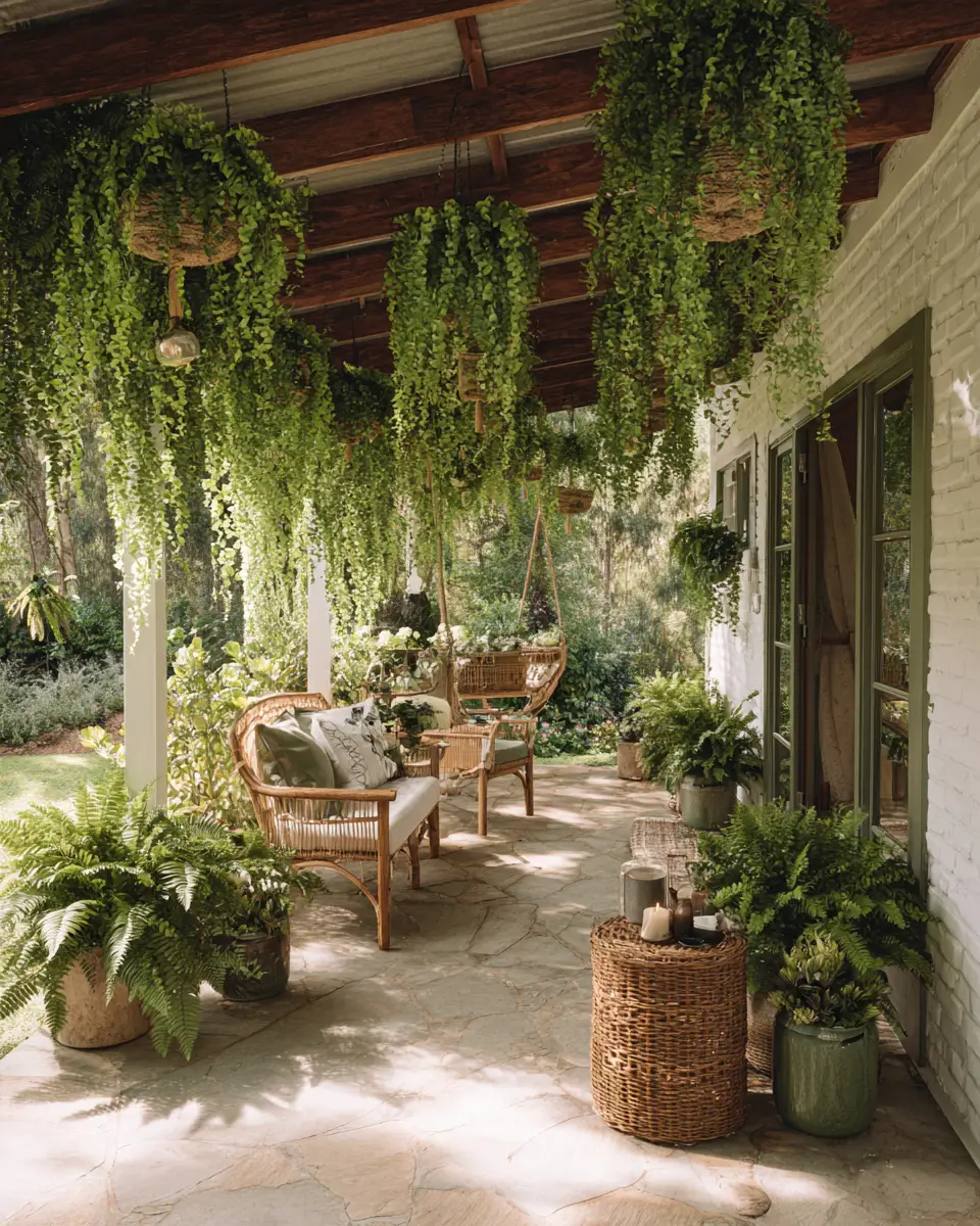 Olive Green Farmhouse Patio Decor Ideas