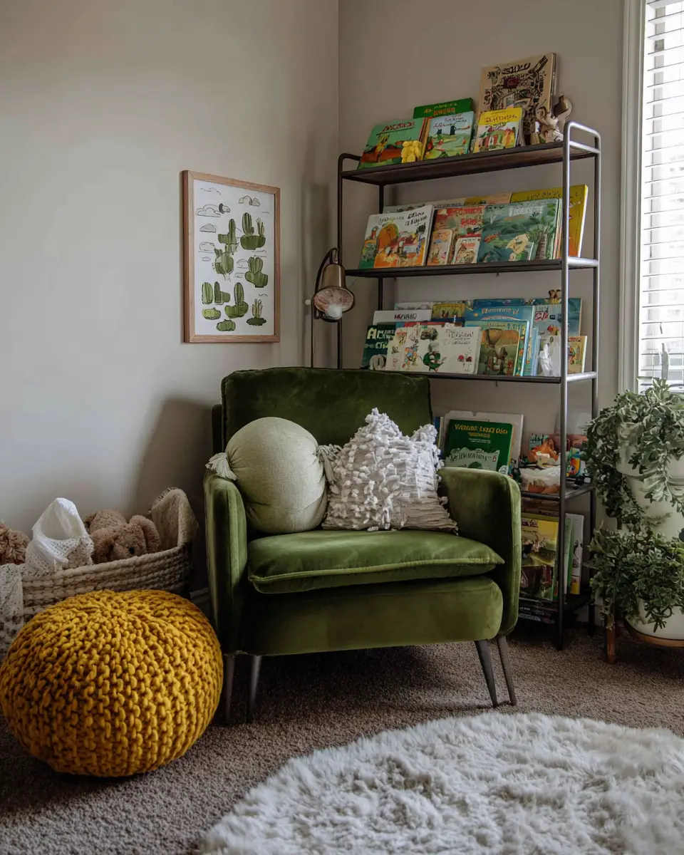 Olive Green Industrial Nursery Decor Ideas