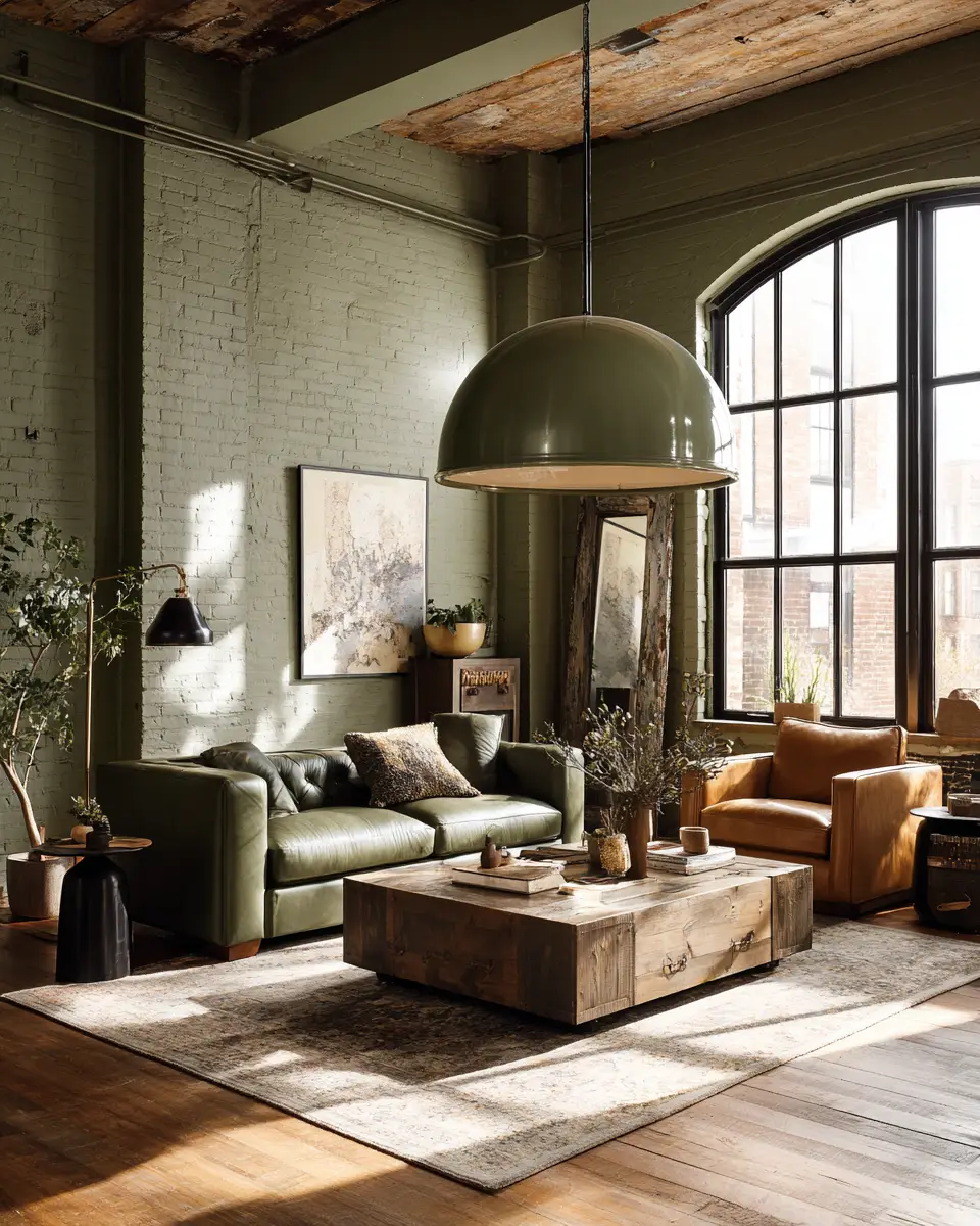 Olive Green Industrial Nursery Decor Ideas