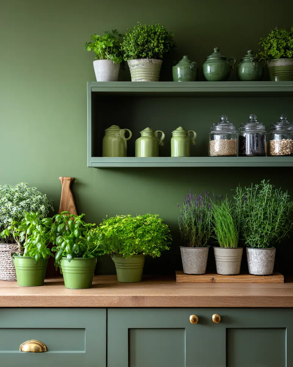 Olive Green Kitchen Decor Ideas - Featured