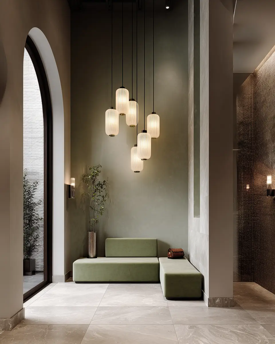 Olive Green Minimalist Entryway Decor Ideas