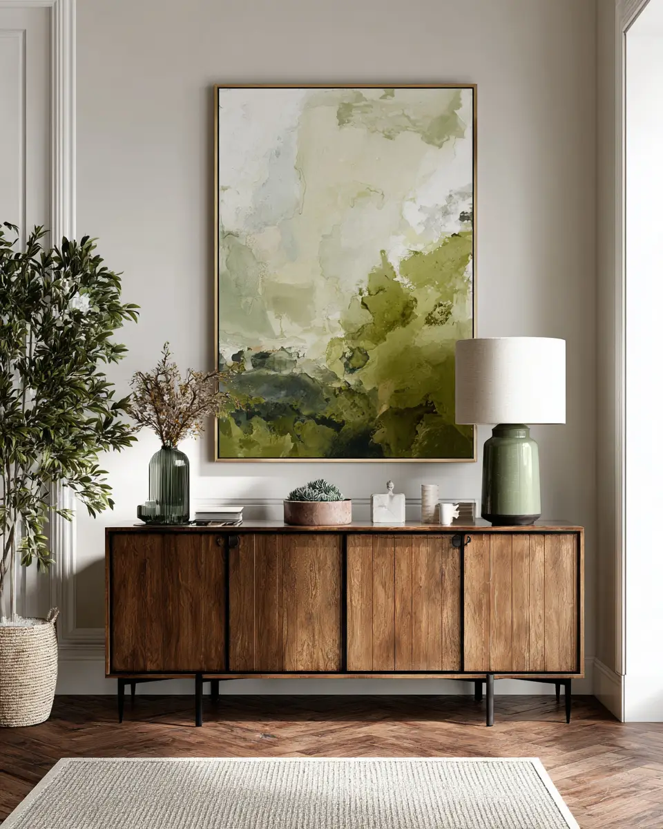 Olive Green Minimalist Entryway Decor Ideas