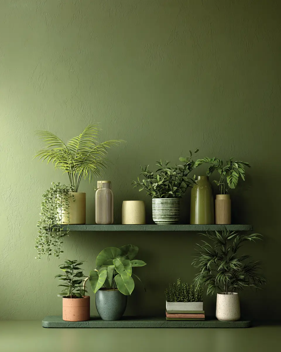 Olive Green Minimalist Entryway Decor Ideas