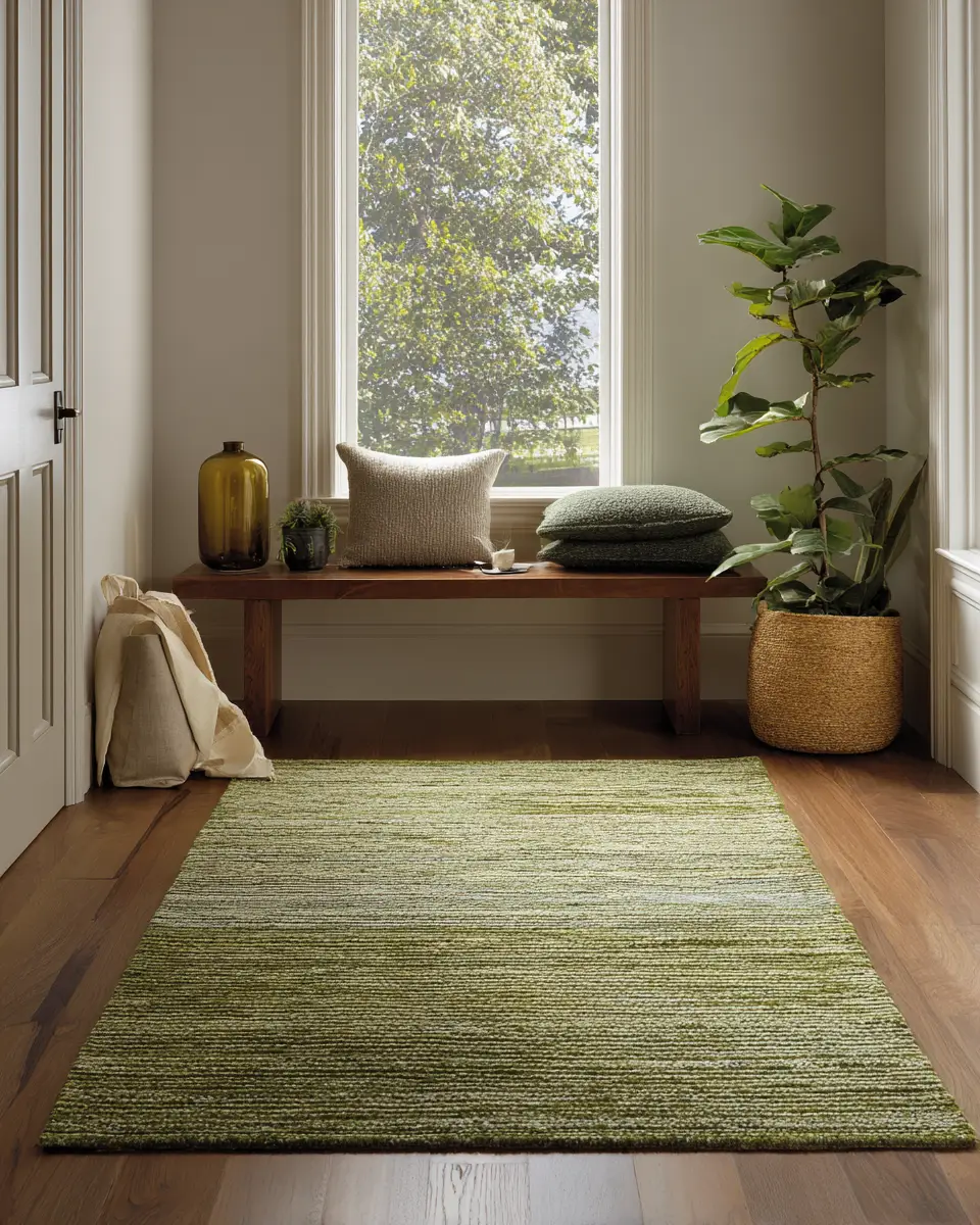 Olive Green Minimalist Entryway Decor Ideas