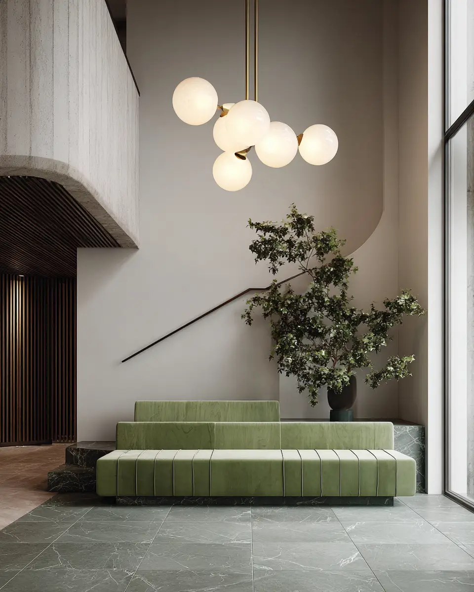 Olive Green Minimalist Entryway Decor Ideas