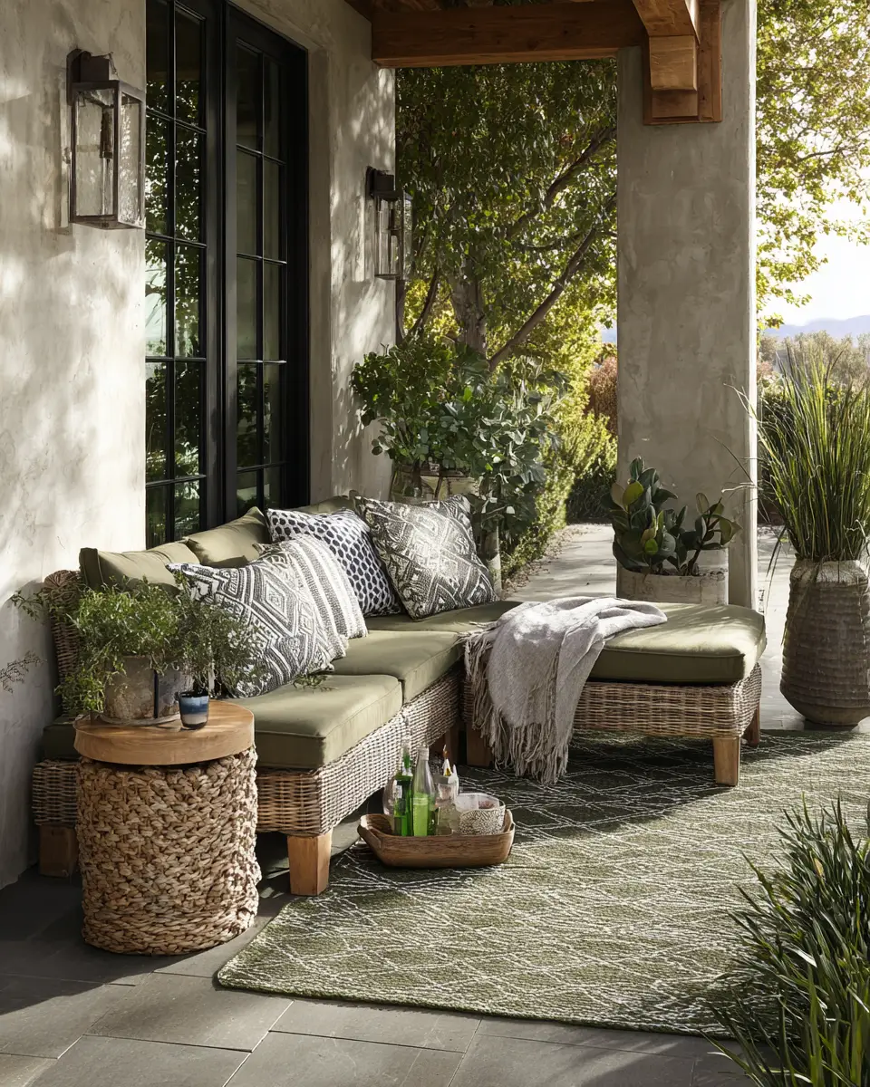 Olive Green Patio Decor Ideas