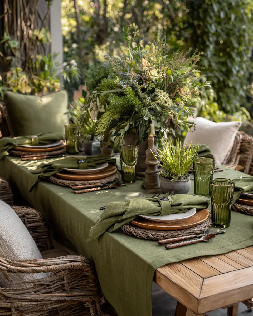Olive Green Patio Decor Ideas
