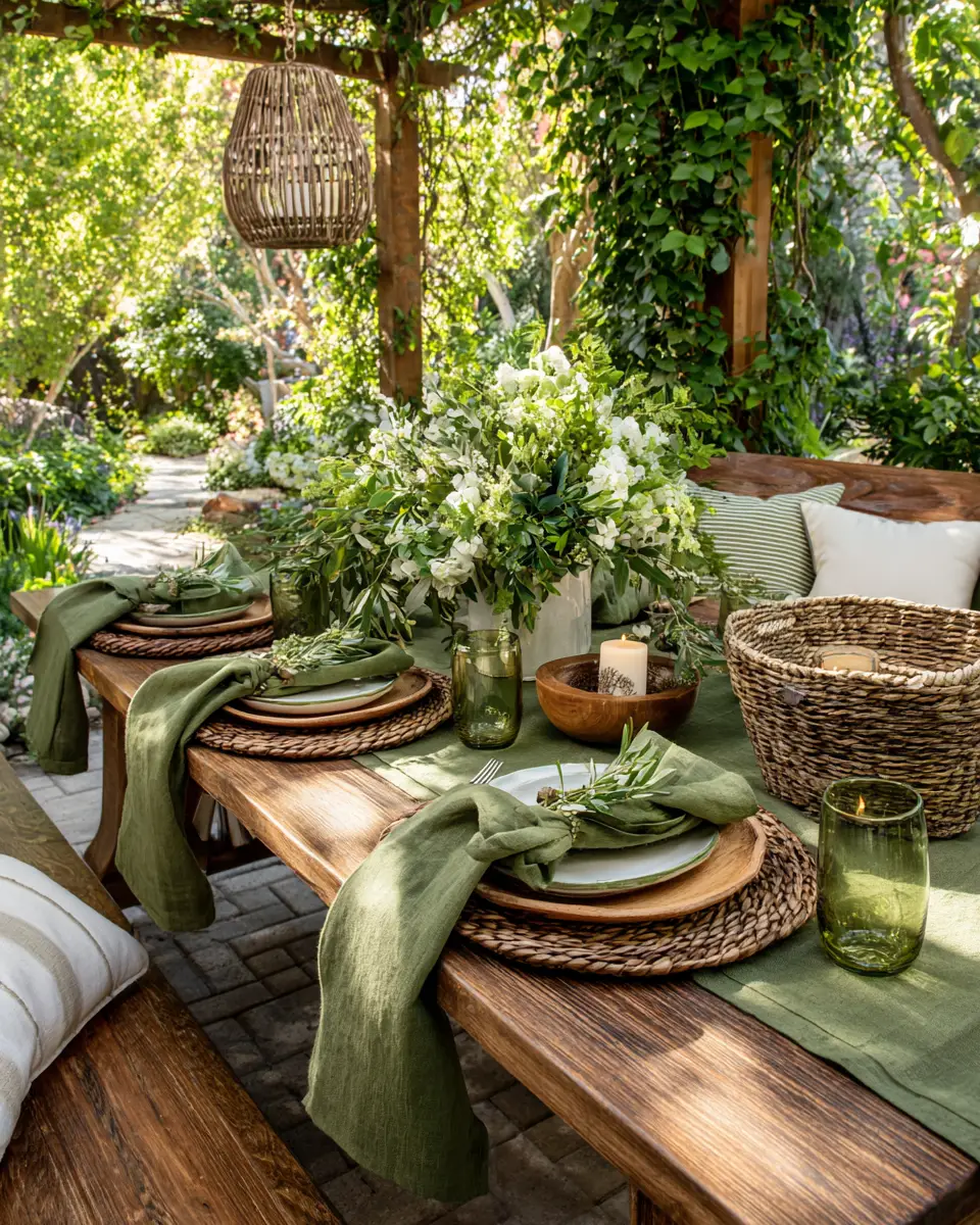 Olive Green Patio Decor Ideas
