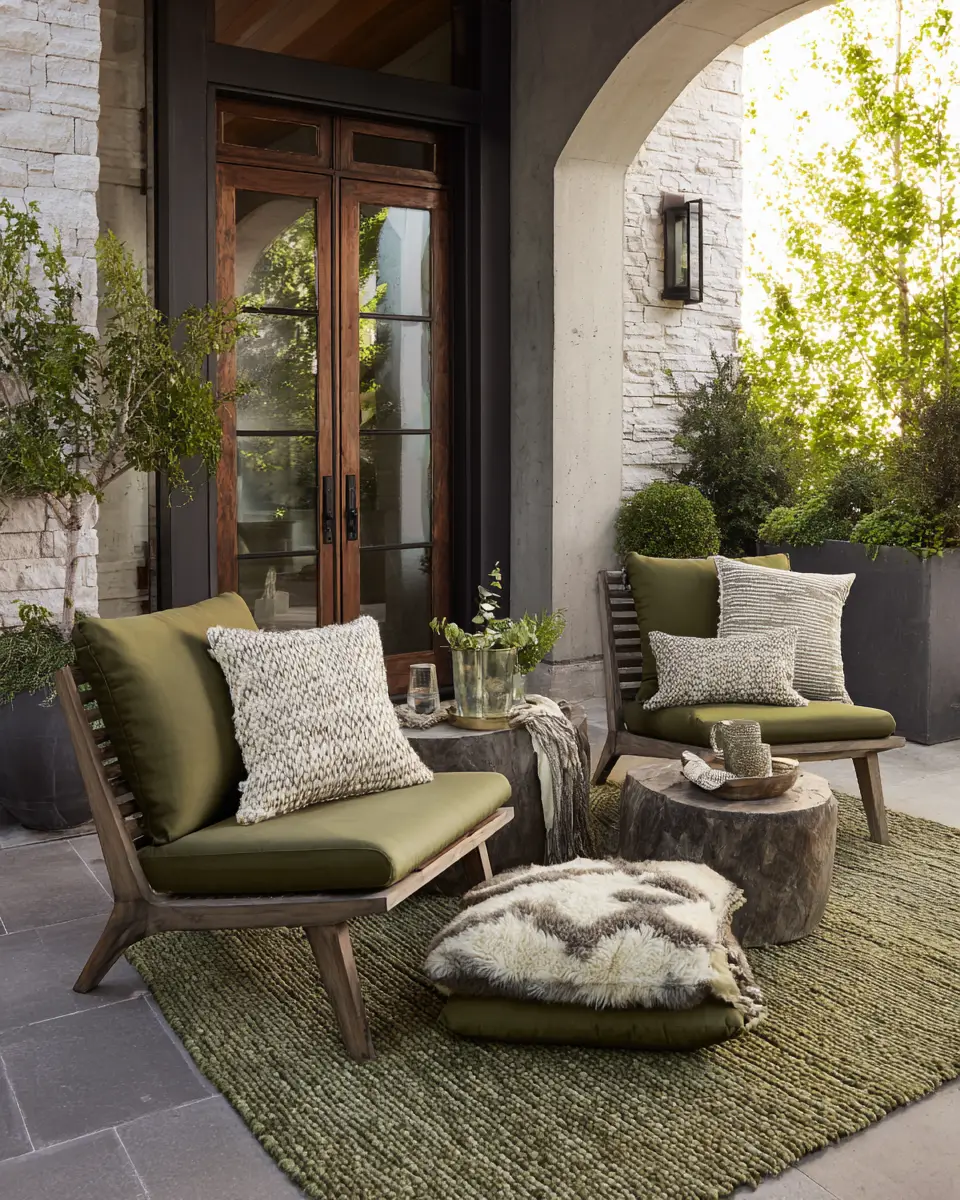 Olive Green Patio Decor Ideas