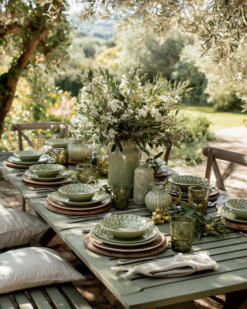 Olive Green Patio Decor Ideas