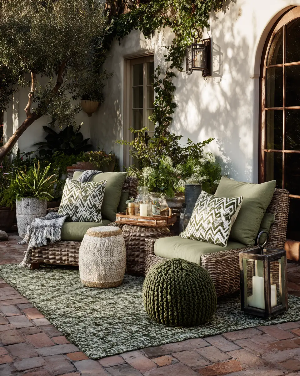 Olive Green Patio Decor Ideas