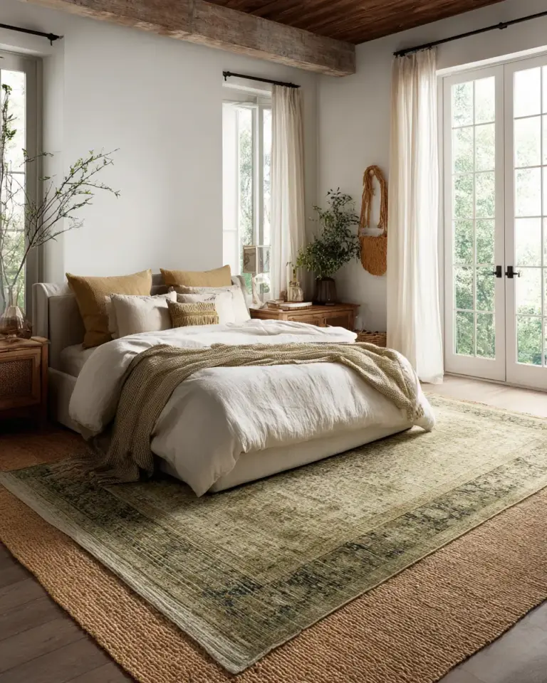 Olive Green Vintage Bedroom Decor Ideas - Featured