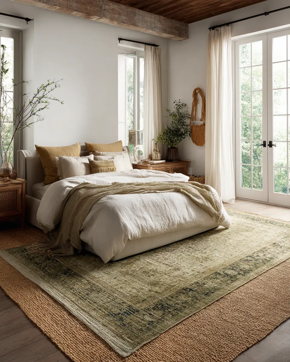Olive Green Vintage Bedroom Decor Ideas - Featured