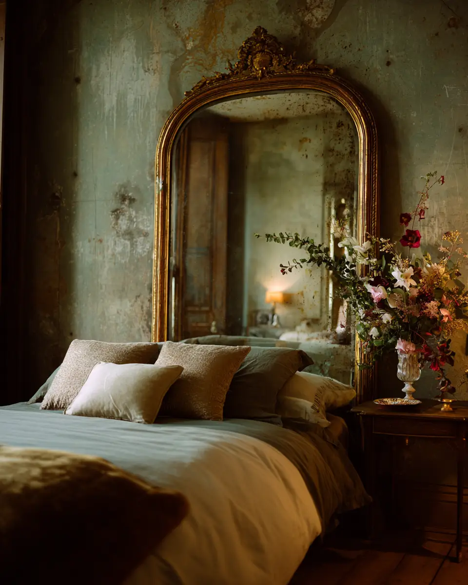 Olive Green Vintage Bedroom Decor Ideas