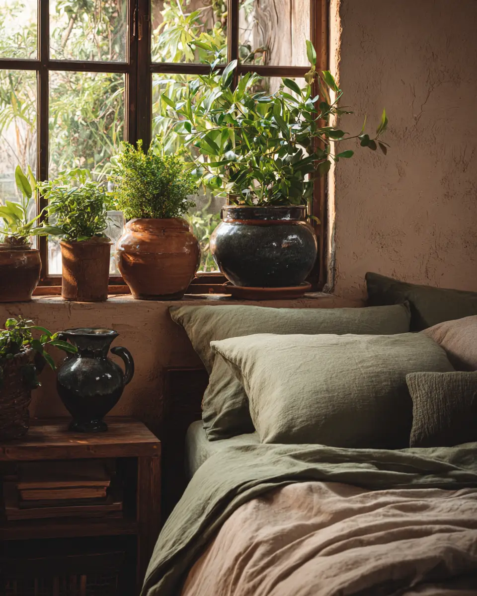 Olive Green Vintage Bedroom Decor Ideas