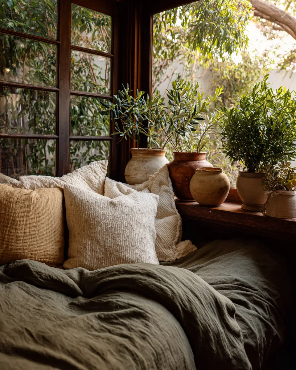 Olive Green Vintage Bedroom Decor Ideas