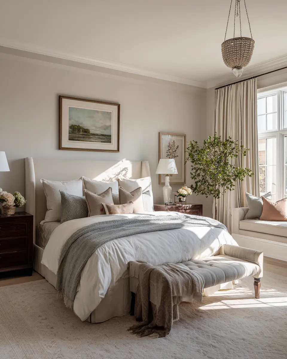 Open Concept Classic Bedroom Decor Ideas