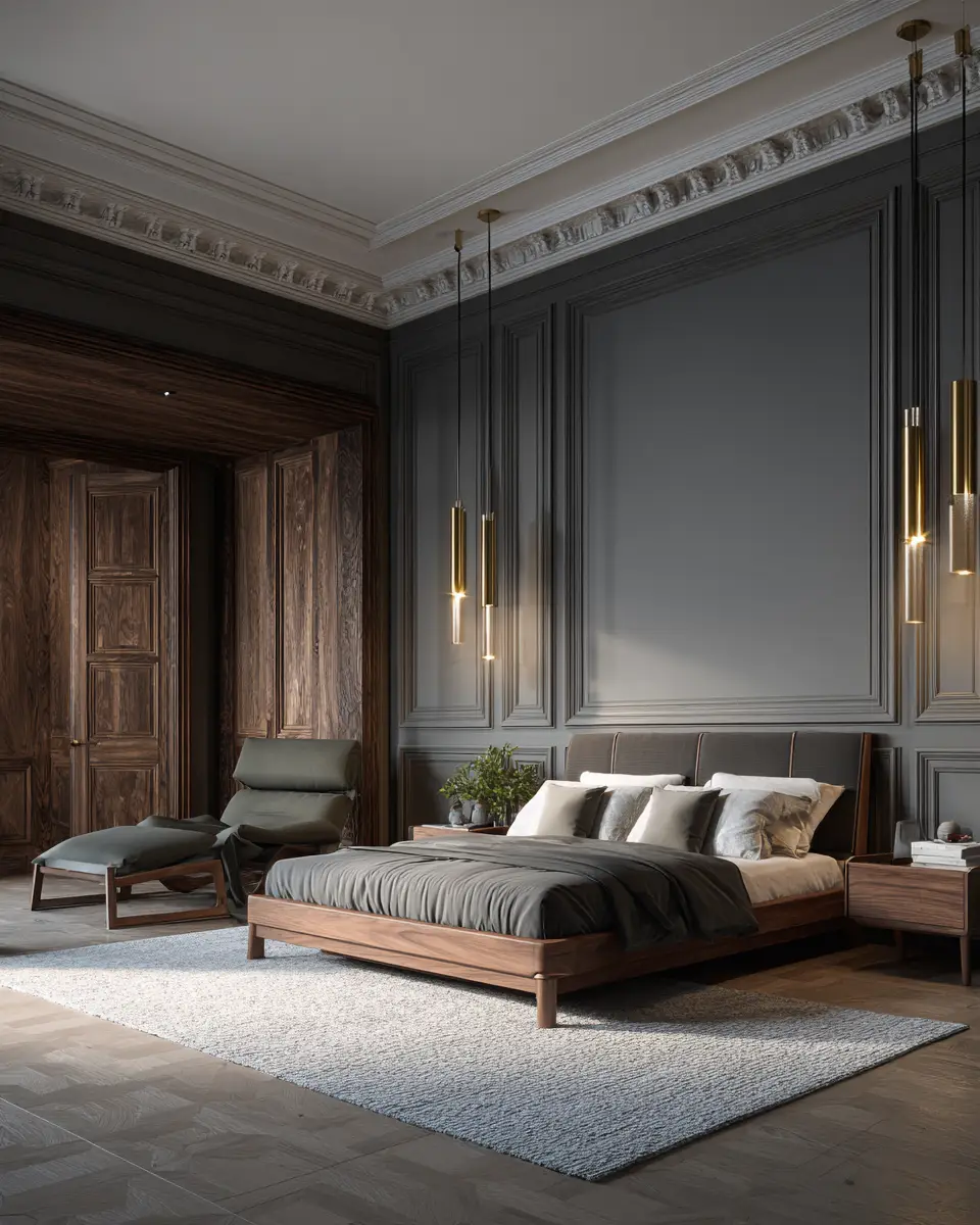 Open Concept Classic Bedroom Decor Ideas