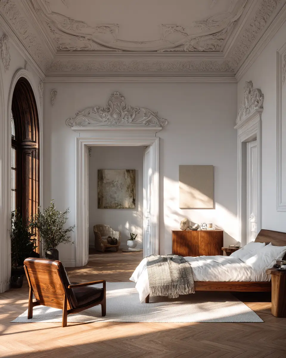 Open Concept Classic Bedroom Decor Ideas