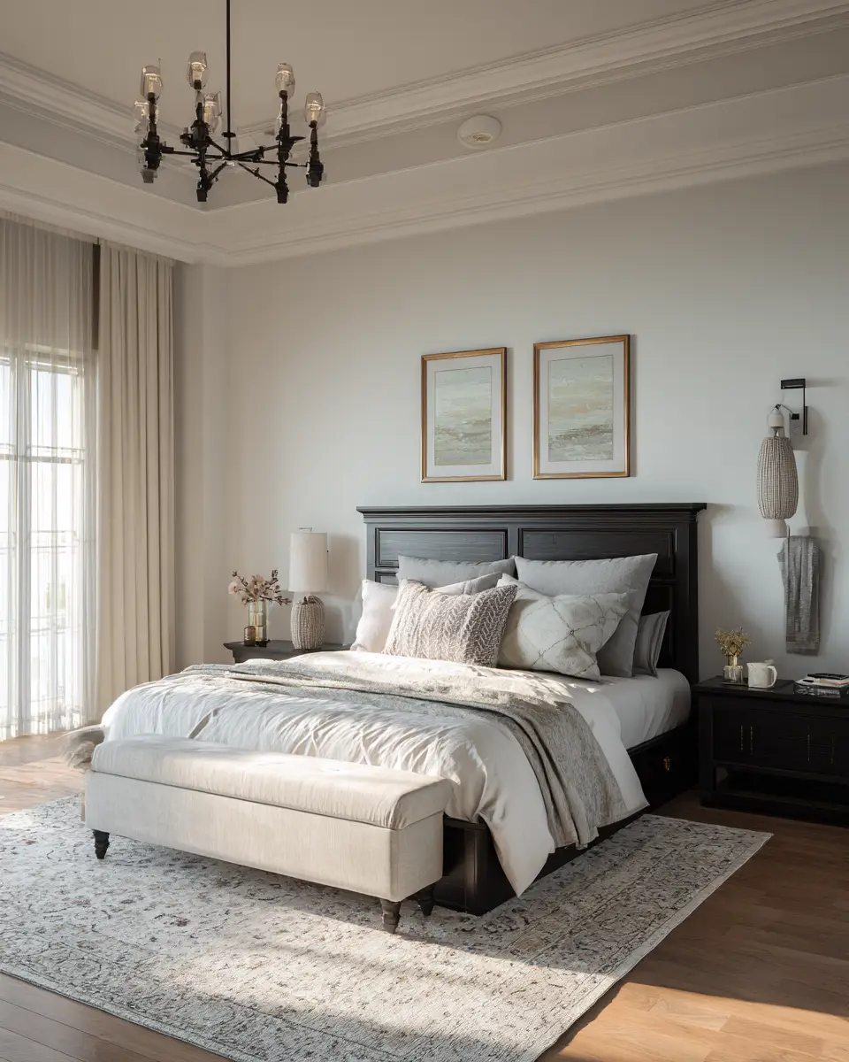 Open Concept Classic Bedroom Decor Ideas