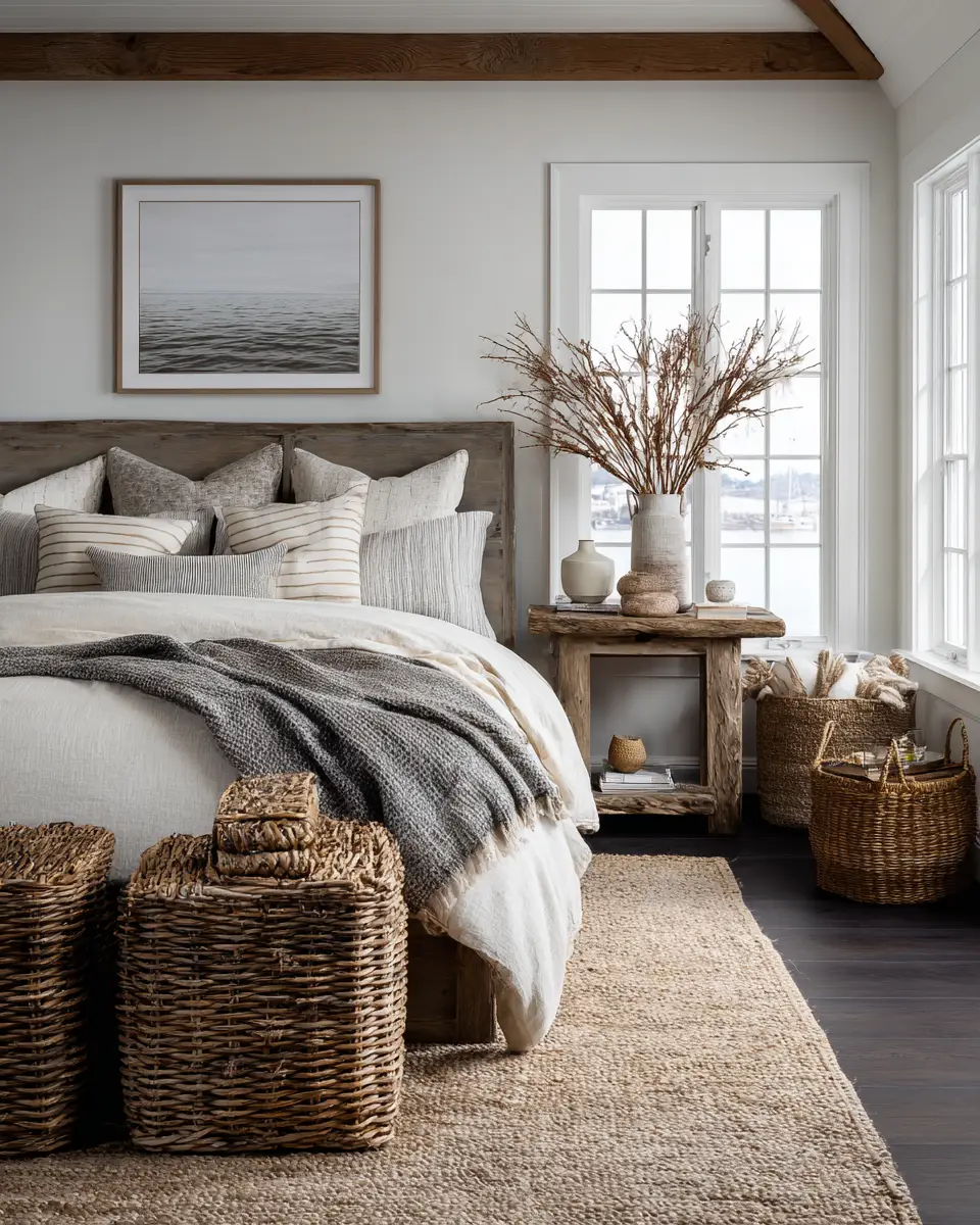 Open Concept Coastal Bedroom Decor Ideas