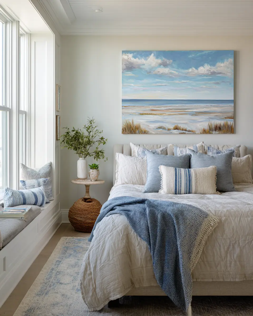 Open Concept Coastal Bedroom Decor Ideas