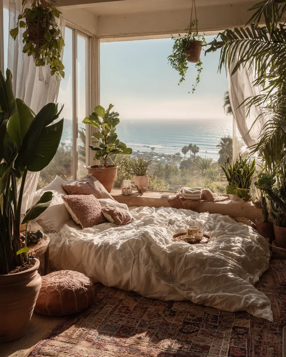 Open Concept Coastal Bedroom Decor Ideas