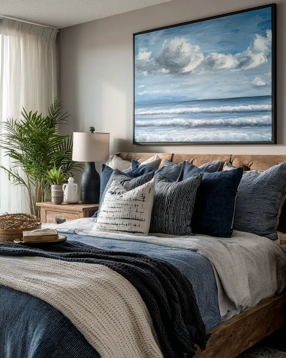 Open Concept Coastal Bedroom Decor Ideas