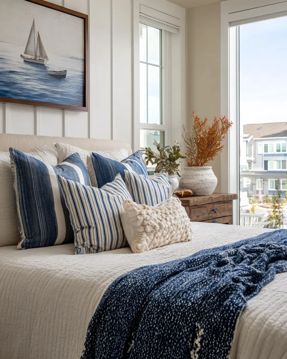 Open Concept Coastal Bedroom Decor Ideas
