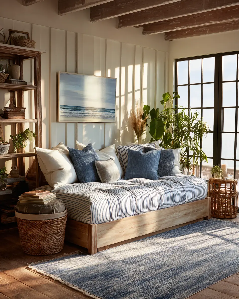 Open Concept Coastal Bedroom Decor Ideas