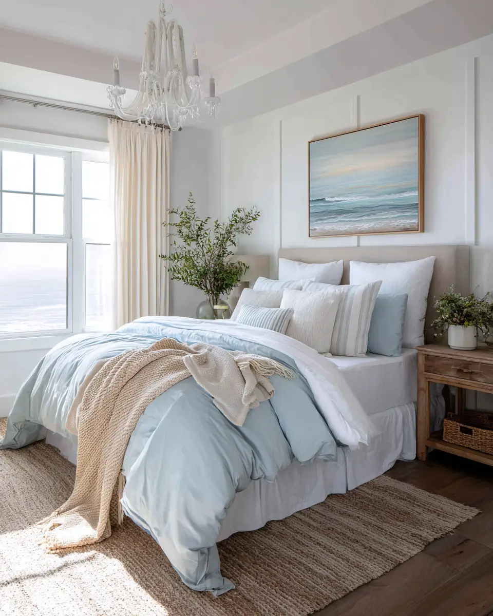 Open Concept Coastal Bedroom Decor Ideas
