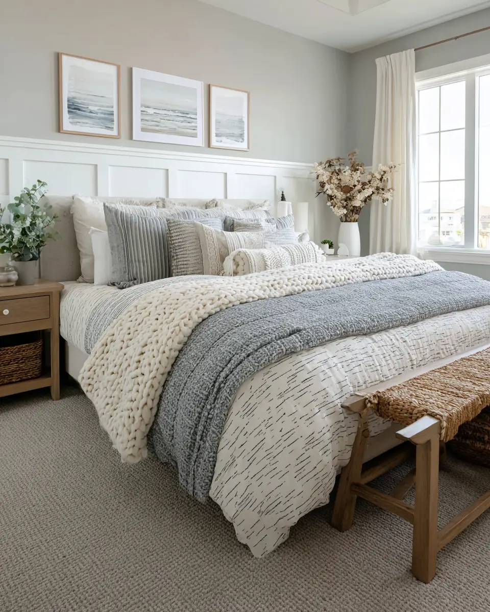 Open Concept Coastal Bedroom Decor Ideas