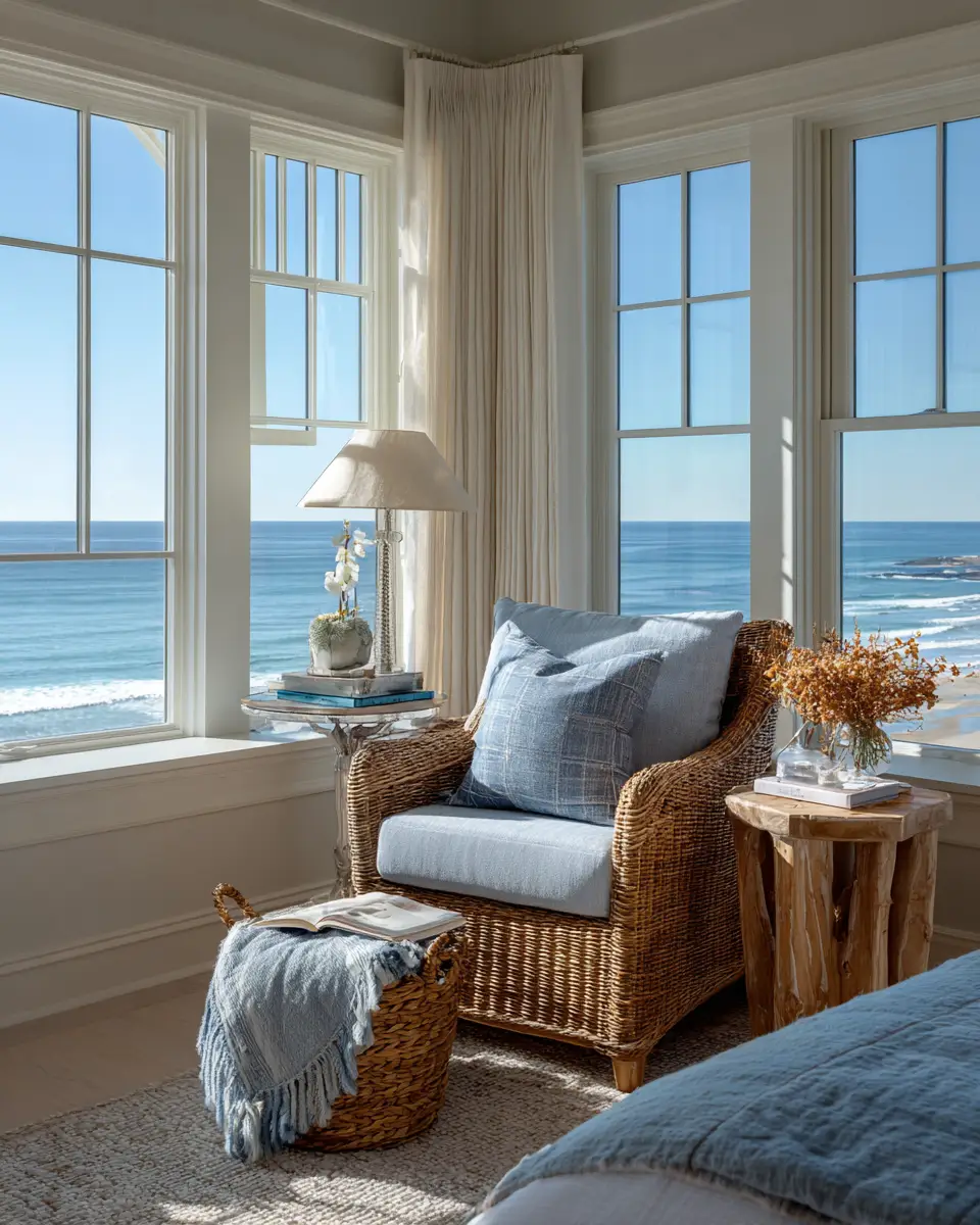 Open Concept Coastal Bedroom Decor Ideas