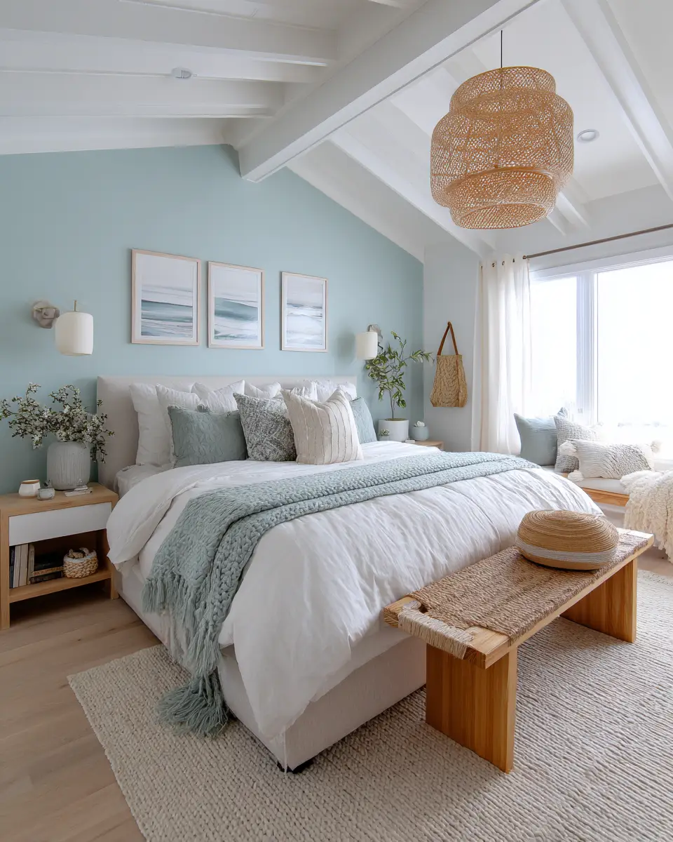 Open Concept Coastal Bedroom Decor Ideas