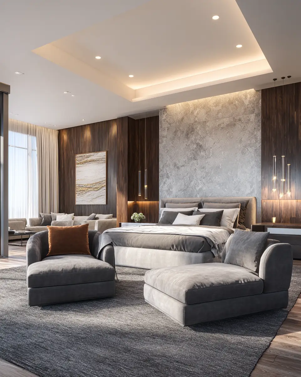 Open Concept Contemporary Bedroom Decor Ideas