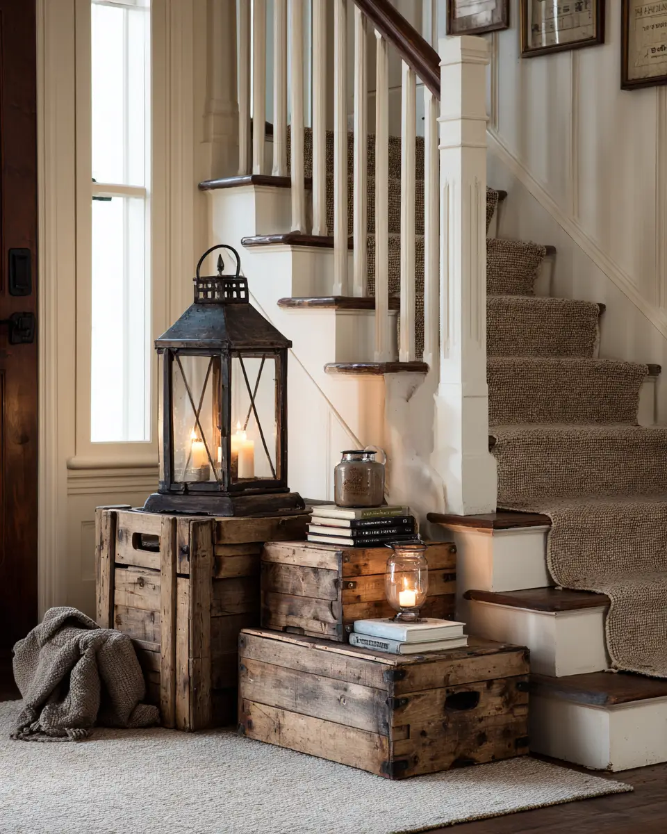 Open Concept Farmhouse Entryway Decor Ideas