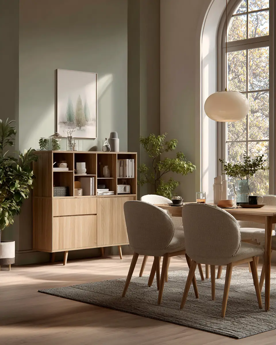 Open Concept Scandinavian Dining Room Decor Ideas