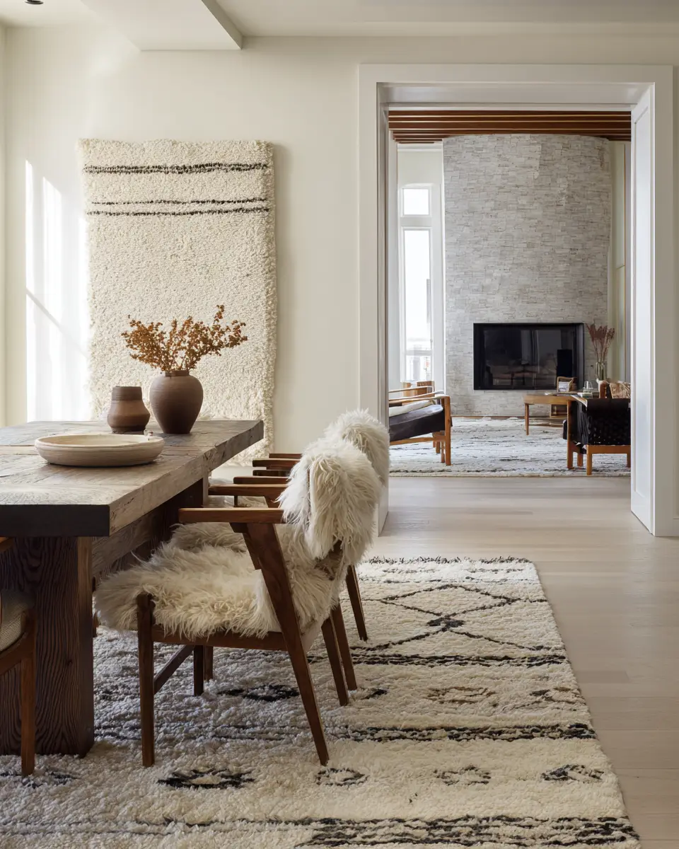 Open Concept Scandinavian Dining Room Decor Ideas