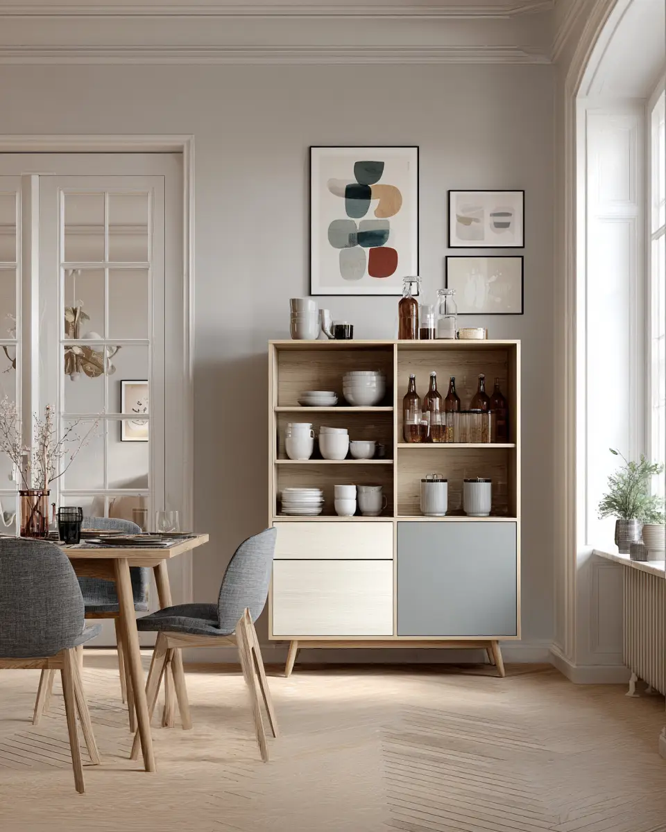 Open Concept Scandinavian Dining Room Decor Ideas