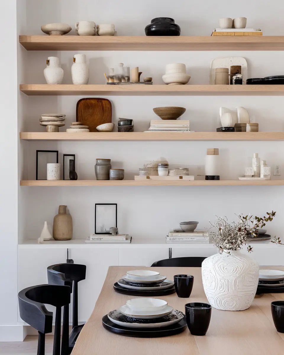 Open Concept Scandinavian Dining Room Decor Ideas