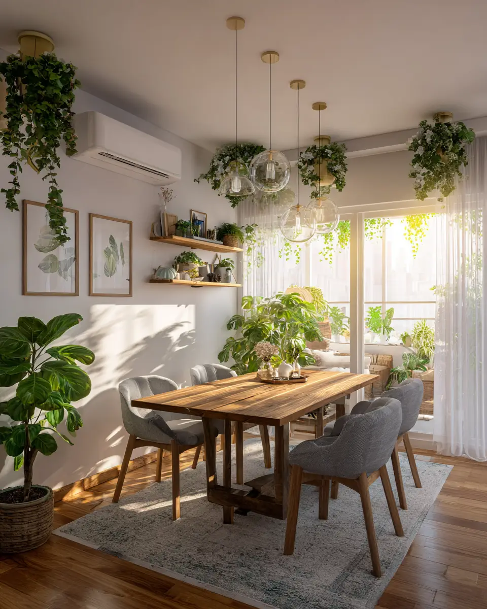 Open Concept Scandinavian Dining Room Decor Ideas