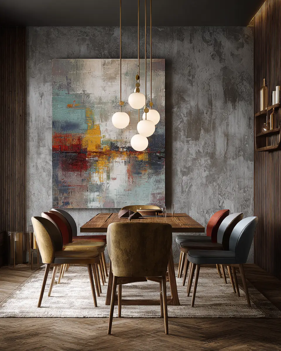 Open Concept Scandinavian Dining Room Decor Ideas