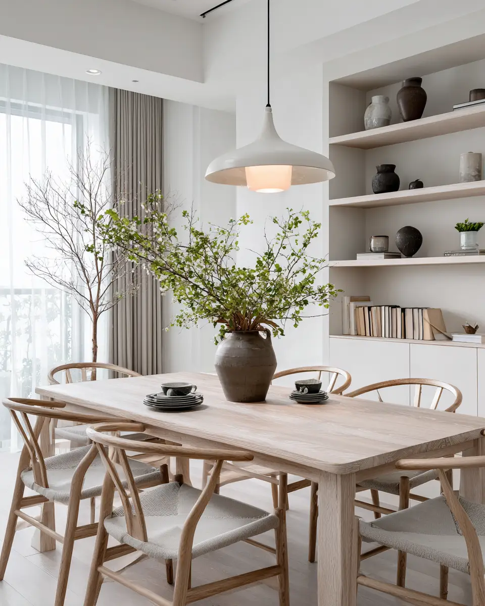 Open Concept Scandinavian Dining Room Decor Ideas